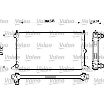 Radiateur, refroidissement du moteur VALEO OEM 1209604