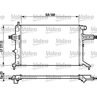 Radiateur, refroidissement du moteur VALEO OEM 93277988