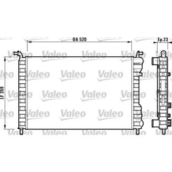 Radiateur, refroidissement du moteur VALEO 732812