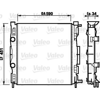 Radiateur, refroidissement du moteur VALEO OEM 8200115542