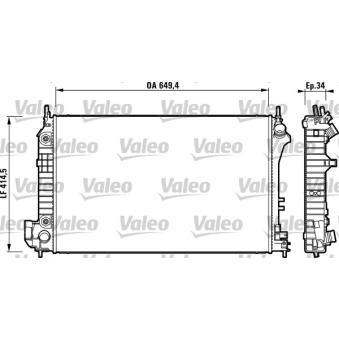 Radiateur, refroidissement du moteur VALEO OEM 51770411