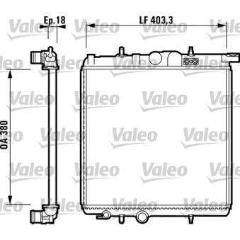 Radiateur, refroidissement du moteur VALEO OEM 133324