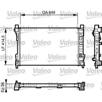 Radiateur, refroidissement du moteur VALEO OEM 2035002303