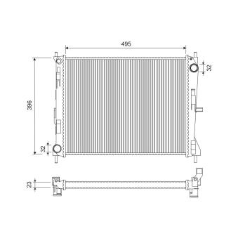 Radiateur, refroidissement du moteur VALEO OEM 8200365427 Radiateur, refroidissement du moteur VALEO OEM 8200365427