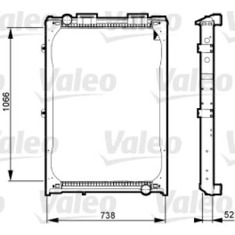 Radiateur, refroidissement du moteur VALEO OEM 81061016439