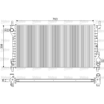 Radiateur, refroidissement du moteur VALEO OEM 1365996