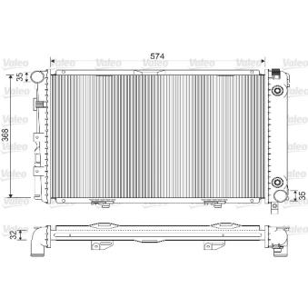 Radiateur, refroidissement du moteur VALEO OEM 2015002003