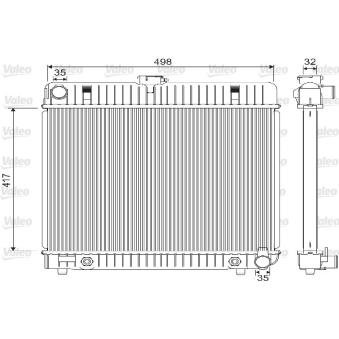 Radiateur, refroidissement du moteur VALEO OEM 1235015801