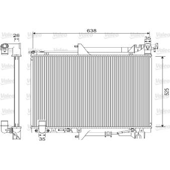 Radiateur, refroidissement du moteur VALEO OEM MN135033