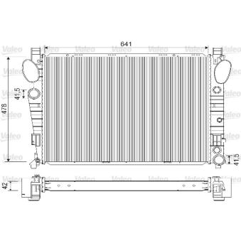 Radiateur, refroidissement du moteur VALEO OEM A2305000303