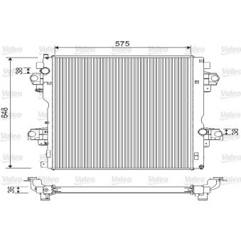 Radiateur, refroidissement du moteur VALEO [733207]