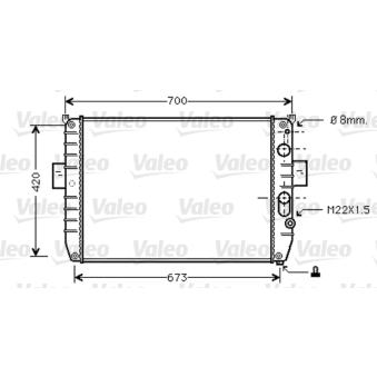 Radiateur, refroidissement du moteur VALEO 733409