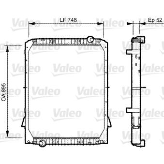 Radiateur, refroidissement du moteur VALEO OEM 99488785