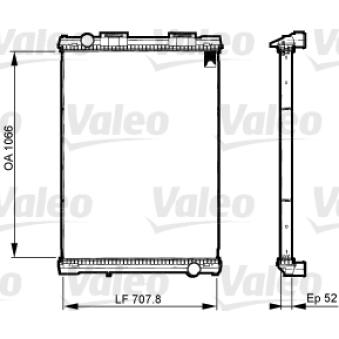 Radiateur, refroidissement du moteur VALEO OEM 81061016439