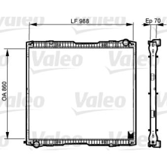Radiateur, refroidissement du moteur VALEO OEM 570485