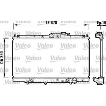 Radiateur, refroidissement du moteur VALEO OEM 19010P45G51