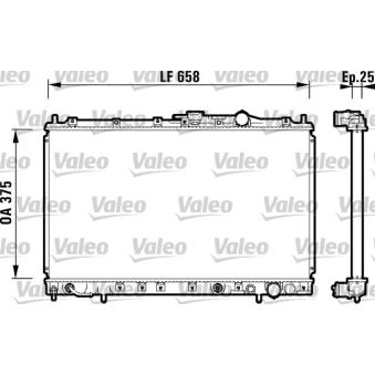 Radiateur, refroidissement du moteur VALEO [734137]