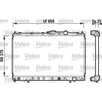 Radiateur, refroidissement du moteur VALEO OEM MB924254