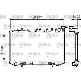 Radiateur, refroidissement du moteur VALEO [734152]