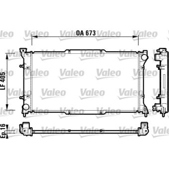Radiateur, refroidissement du moteur VALEO [734158]