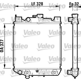 Radiateur, refroidissement du moteur VALEO 734159
