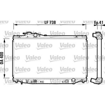 Radiateur, refroidissement du moteur VALEO [734175]