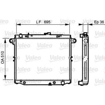 Radiateur, refroidissement du moteur VALEO OEM 1640066121