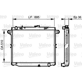 Radiateur, refroidissement du moteur VALEO OEM 1640066112