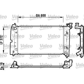 Radiateur, refroidissement du moteur VALEO OEM 1640021180