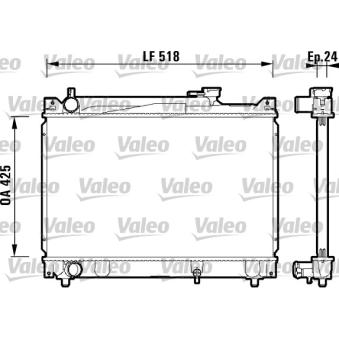 Radiateur, refroidissement du moteur VALEO 734213