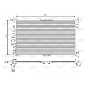 Radiateur, refroidissement du moteur VALEO OEM 96182260