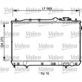 Radiateur, refroidissement du moteur VALEO [734256]