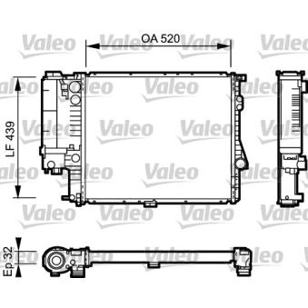 Radiateur, refroidissement du moteur VALEO OEM 1740695