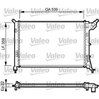 Radiateur, refroidissement du moteur VALEO [734326]