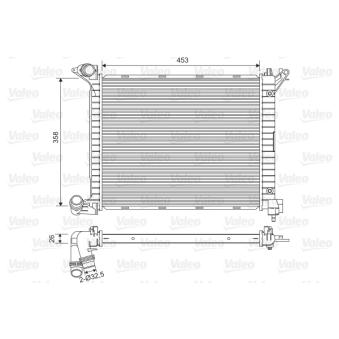 Radiateur, refroidissement du moteur VALEO 734329