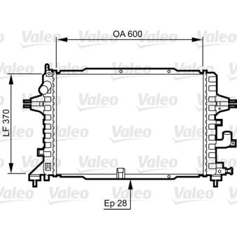 Radiateur, refroidissement du moteur VALEO 734380 pour BMW Série 4 1.7 CDTI - 110cv