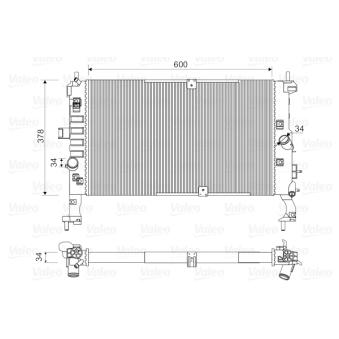 Radiateur, refroidissement du moteur VALEO OEM 1300260