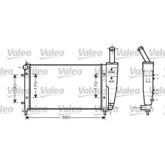 Radiateur, refroidissement du moteur VALEO OEM 51734088