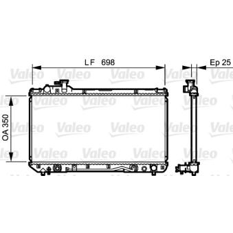 Radiateur, refroidissement du moteur VALEO OEM 164007A110