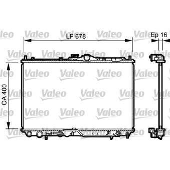 Radiateur, refroidissement du moteur VALEO [734480]