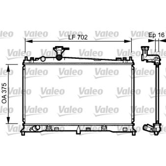 Radiateur, refroidissement du moteur VALEO [734483]