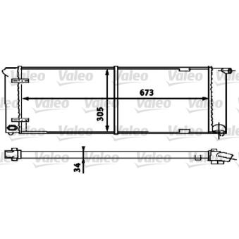 Radiateur, refroidissement du moteur VALEO OEM 191121253F