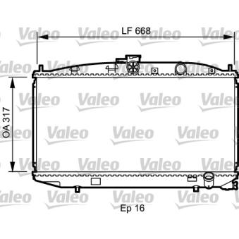Radiateur, refroidissement du moteur VALEO [734623]