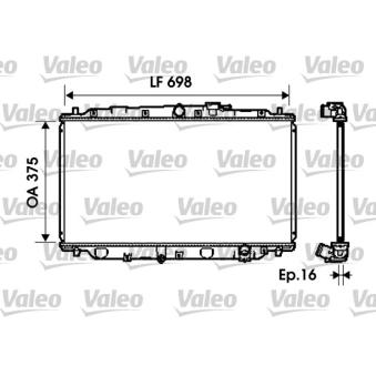 Radiateur, refroidissement du moteur VALEO [734624]