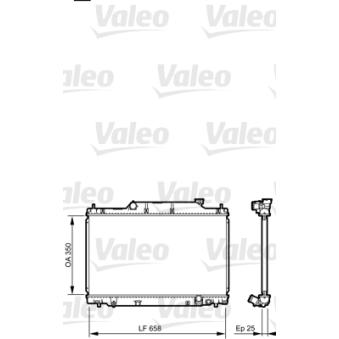 Radiateur, refroidissement du moteur VALEO [734702]
