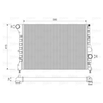 Radiateur, refroidissement du moteur VALEO OEM 46842843