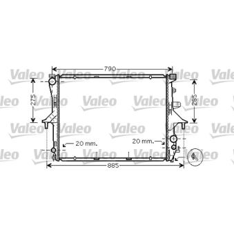 Radiateur, refroidissement du moteur VALEO OEM 7L6121253C