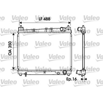 Radiateur, refroidissement du moteur VALEO OEM 1640021080