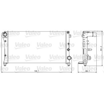 Radiateur, refroidissement du moteur VALEO OEM 51773192