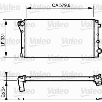 Radiateur, refroidissement du moteur VALEO OEM 51706204
